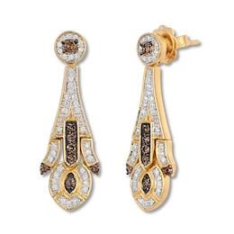 Le Vian Chocolate Diamond Earrings 1/2 ct tw 14K Honey Gold