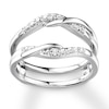 Thumbnail Image 0 of Diamond Enhancer Ring 1/5 ct tw Round-cut 14K White Gold