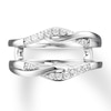 Thumbnail Image 3 of Diamond Enhancer Ring 1/5 ct tw Round-cut 14K White Gold