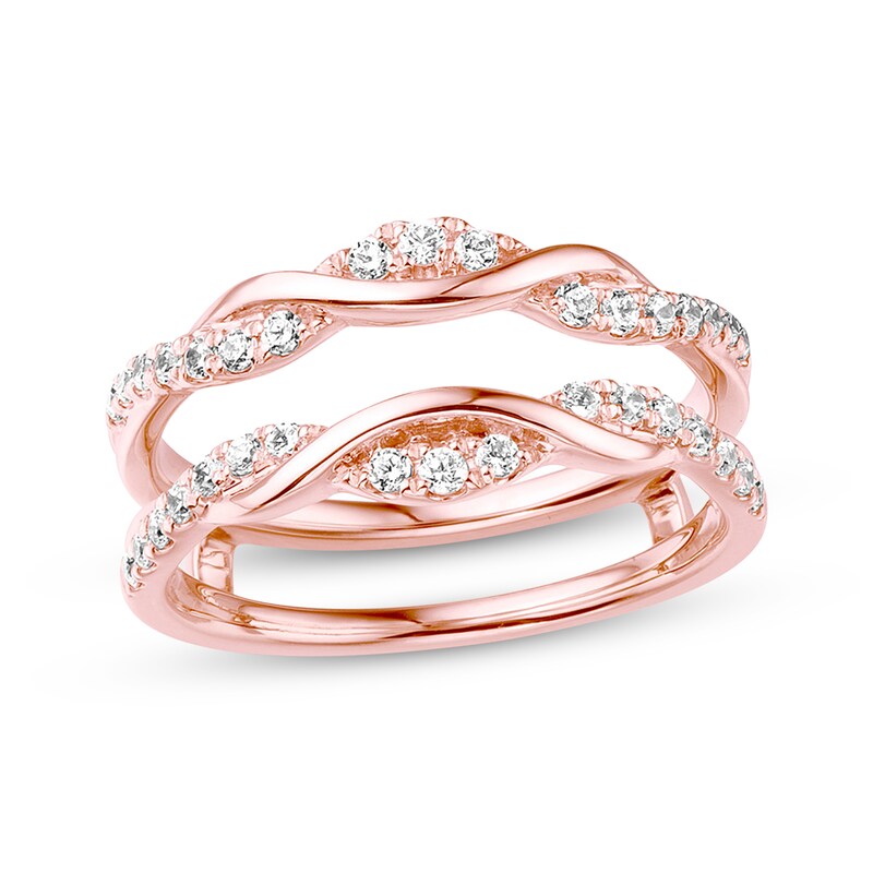 Diamond Enhancer Ring 3/8 ct tw Round-cut 14K Rose Gold
