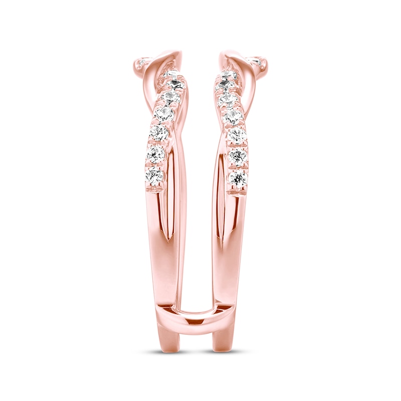 Diamond Enhancer Ring 3/8 ct tw Round-cut 14K Rose Gold