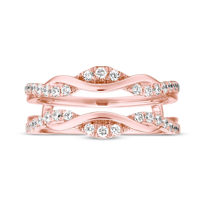 Diamond Enhancer Ring 3/8 ct tw Round-cut 14K Rose Gold