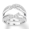 Thumbnail Image 0 of Diamond Enhancer Ring 3/4 ct tw Round-cut 14K White Gold