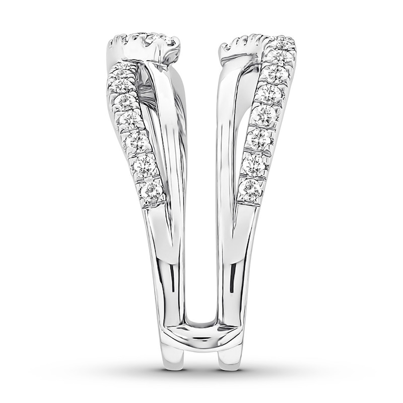 Diamond Enhancer Ring 3/4 ct tw Round-cut 14K White Gold