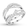 Thumbnail Image 2 of Diamond Enhancer Ring 3/4 ct tw Round-cut 14K White Gold