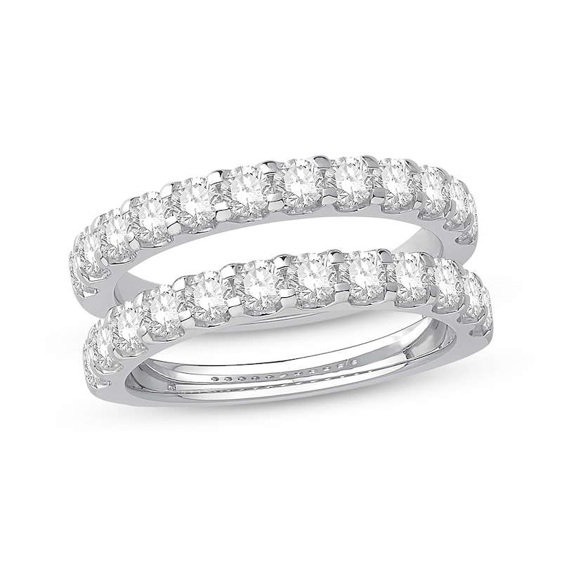 Diamond Enhancer Ring 1-1/2 ct tw Round-cut 14K White Gold