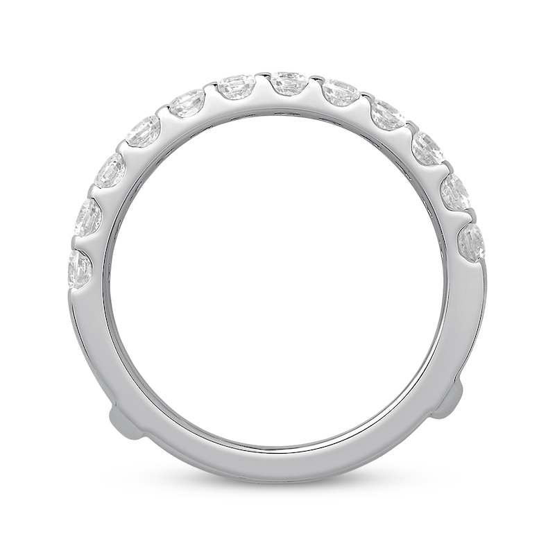 1/2 CT Round-Cut Sim Diamond Enhancer Engagement Wrap Ring 14K White Gold Finish 