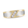 Thumbnail Image 0 of Men's Diamond Wedding Band 1/8 ct tw 10K Yellow Gold