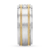 Thumbnail Image 3 of Men's Diamond Wedding Band 1/6 ct tw Stainless Steel