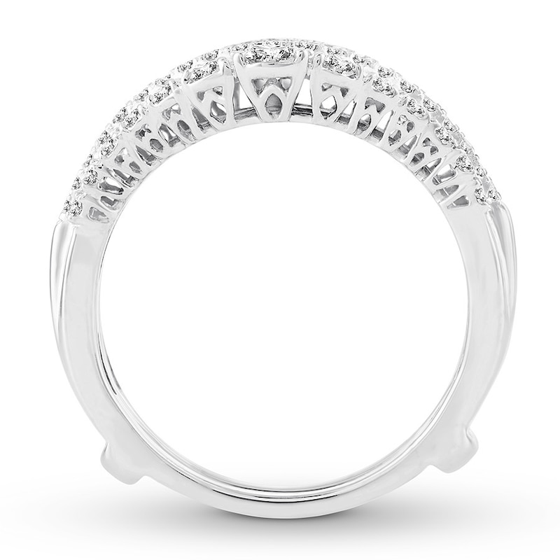 Diamond Enhancer Ring 1 ct tw Round-Cut 14K White Gold