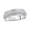 Thumbnail Image 1 of Now + Forever Men's Diamond Wedding Ring 1 ct tw Round-cut 10K White Gold