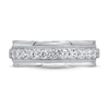 Thumbnail Image 2 of Men's Diamond Wedding Ring 1 ct tw Round-cut 10K White Gold