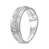 Thumbnail Image 1 of Men's Diamond Wedding Ring 1/2 ct tw Round-cut 10K White Gold