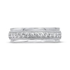 Thumbnail Image 2 of Men's Diamond Wedding Ring 1/2 ct tw Round-cut 10K White Gold