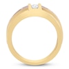 Thumbnail Image 2 of Men’s Brown and White Diamond Ring 1 ct tw 10K Yellow Gold