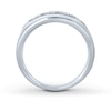 Thumbnail Image 1 of THE LEO Diamond Men's Band 1 ct tw Round-cut 14K White Gold