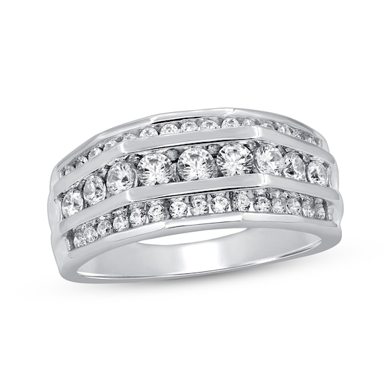 Kay Men's Diamond Wedding Ring 1-1/2 ct tw 10K White Gold