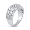 Thumbnail Image 1 of Men's Diamond Wedding Ring 1-1/2 ct tw 10K White Gold