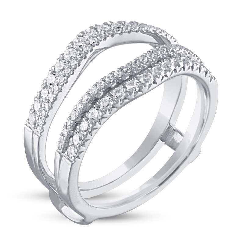 Diamond Enhancer Ring 5/8 ct tw 14K White Gold