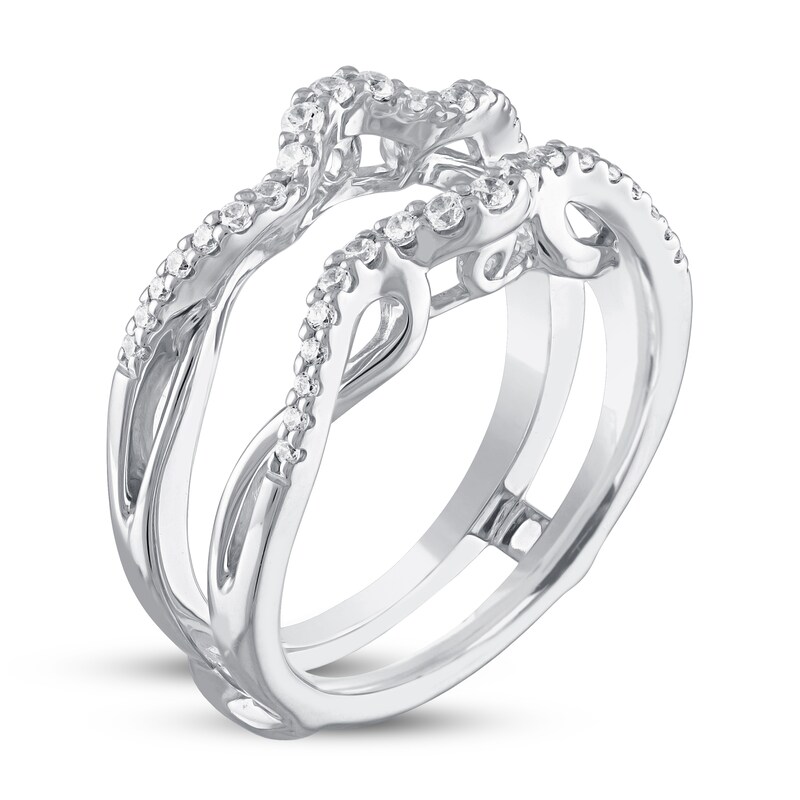 Diamond Enhancer Ring 1/3 ct tw 14K White Gold