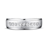 Thumbnail Image 3 of Men's Diamond Wedding Ring 1/6 ct tw 10K White Gold