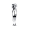 Thumbnail Image 3 of Now + Forever Men's Wedding Ring Diamond Accents 10K White Gold