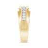 Thumbnail Image 1 of Men's Diamond Wedding Ring 1/2 ct tw 10K Yellow Gold