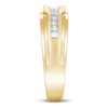 Thumbnail Image 2 of Men's Diamond Wedding Ring 1/4 ct tw 10K Yellow Gold