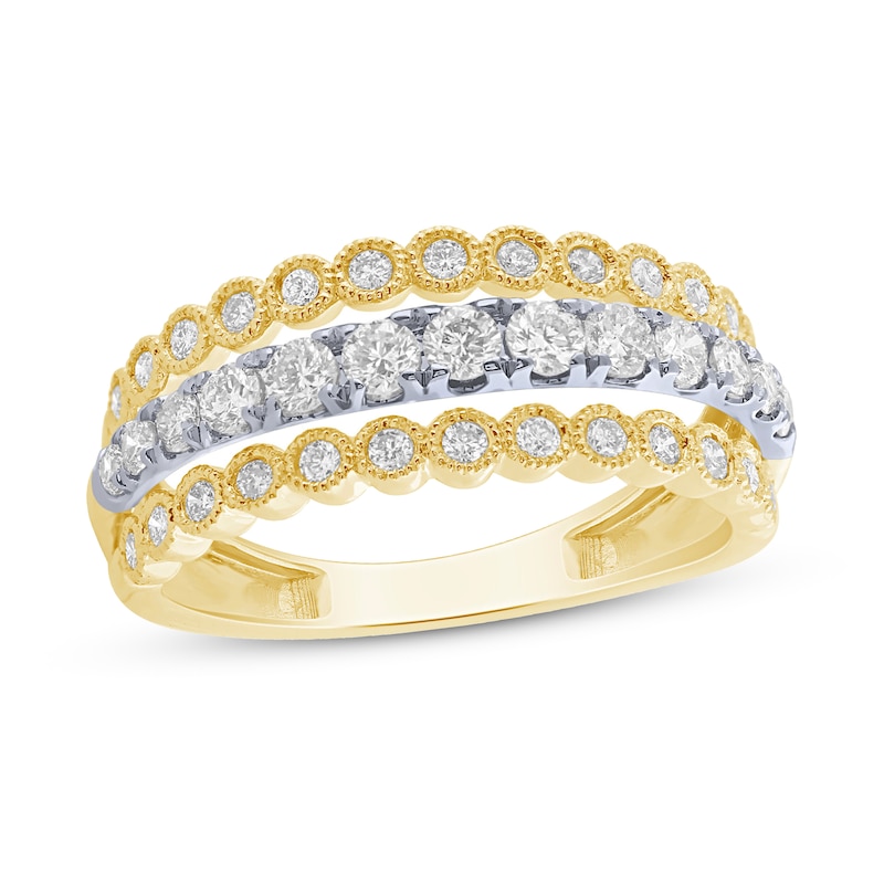 Diamond Ring 3/4 ct tw 10K Two-tone Gold