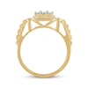 Thumbnail Image 3 of Men's Diamond Fashion Ring 1/4 ct tw Round-cut 10K Two-Tone Gold