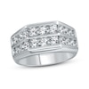 Kay Men's Diamond Wedding Ring 2 ct tw Round-cut 10K White Gold