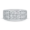 Thumbnail Image 2 of Men's Diamond Wedding Ring 2 ct tw Round-cut 10K White Gold