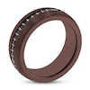 Thumbnail Image 1 of Men's Wedding Band Tungsten Black Sapphire