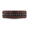 Thumbnail Image 3 of Men's Wedding Band Tungsten Black Sapphire