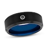 Thumbnail Image 1 of Men's Black Diamond Wedding Band 1/20 ct tw Tungsten