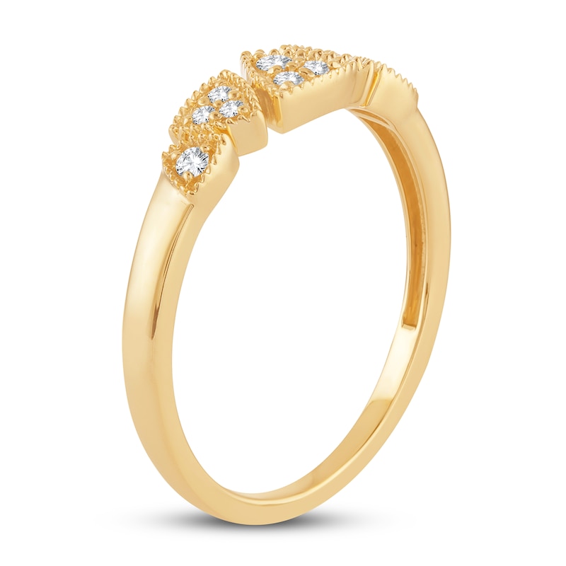 Main Image 2 of Diamond Ring 1/10 ct tw 10K Yellow Gold