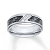 Thumbnail Image 1 of Men's Wedding Band 1/15 ct tw Diamonds Stainless Steel