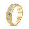 Thumbnail Image 1 of Men's Diamond Wedding Band 1/2 ct tw Round-cut 10K Yellow Gold