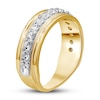 Thumbnail Image 1 of Men's Diamond Wedding Band 1 ct tw Round-cut 10K Yellow Gold