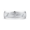 Thumbnail Image 1 of Men's Diamond Wedding Band 1/5 ct tw Round-cut 10K White Gold