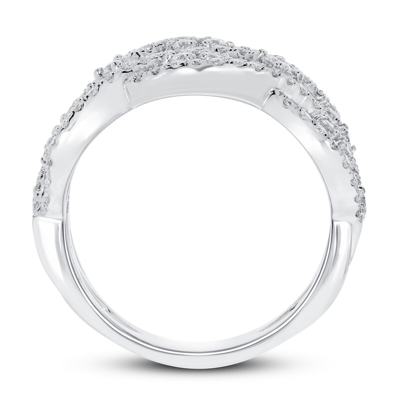 Diamond Fashion Ring 1 ct tw Round-cut 10K White Gold