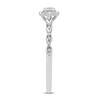 Diamond Promise Ring 1/8 ct tw Round & Baguette 10K White Gold