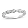 Thumbnail Image 1 of Diamond Stacking Ring 1/4 ct tw Round & Baguette 10K White Gold