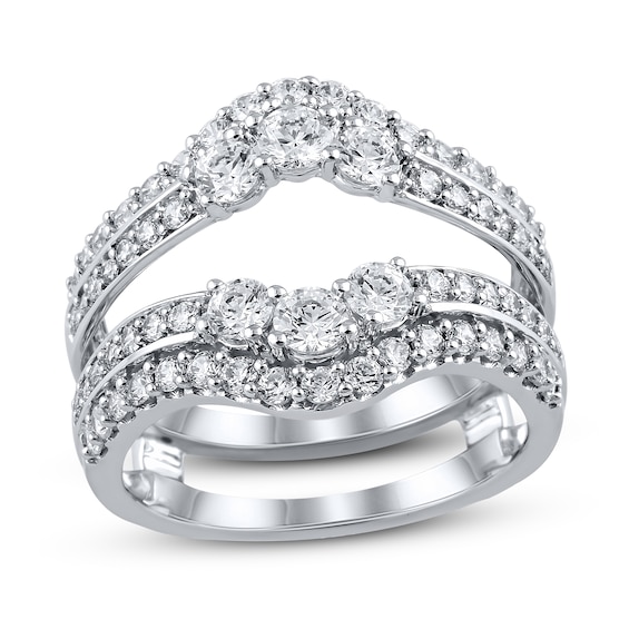 Now + Forever Diamond Enhancer Band 1-1/2 ct tw Round-cut 14K White Gold