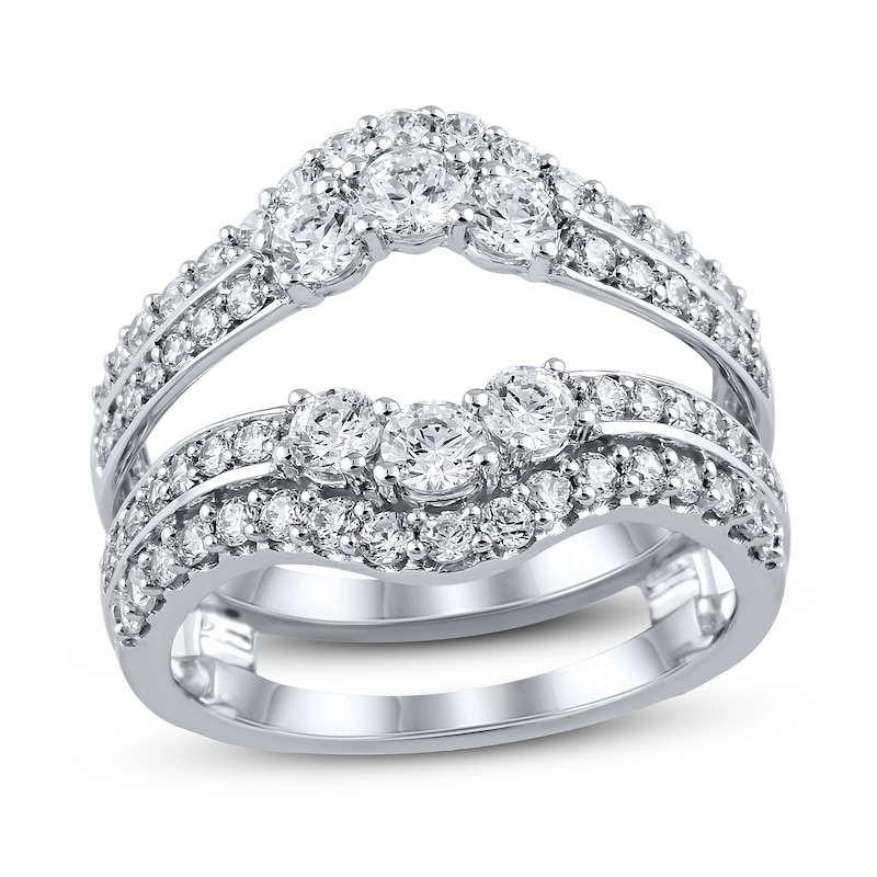 Main Image 1 of Now + Forever Diamond Enhancer Band 1-1/2 ct tw Round-cut 14K White Gold