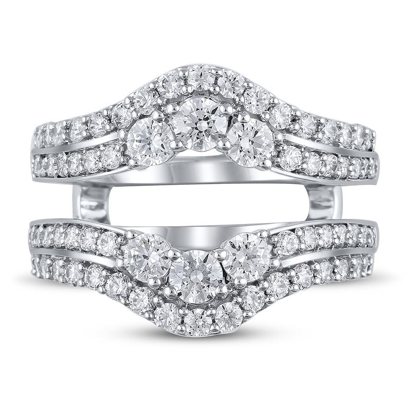 Diamond Enhancer Band 1-1/2 ct tw Round-cut 14K White Gold