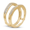 Thumbnail Image 2 of Now + Forever Diamond Enhancer Ring 1/2 ct tw Round/Baguette 14K Yellow Gold