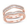 Thumbnail Image 1 of Now + Forever Diamond Enhancer Ring 1/2 ct tw Round/Baguette 14K Rose Gold