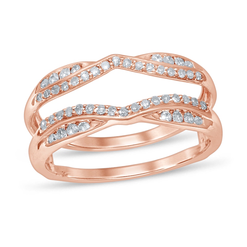 Main Image 1 of Now + Forever Diamond Enhancer Ring 1/3 ct tw Round-cut 14K Rose Gold