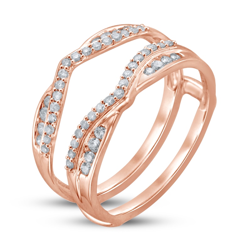 Diamond Enhancer Ring 1/3 ct tw Round-cut 14K Rose Gold